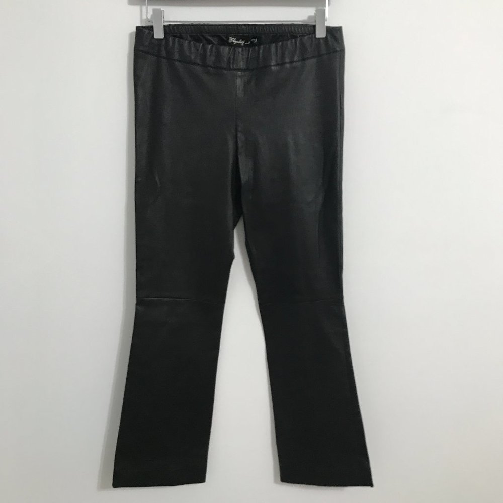 Elizabeth and James Lenny Black Leather Crop Pant